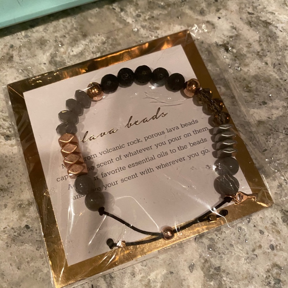Stella & Dot Lava Bead Bracelet